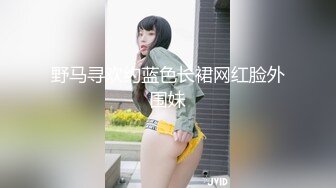 野马寻欢约蓝色长裙网红脸外围妹